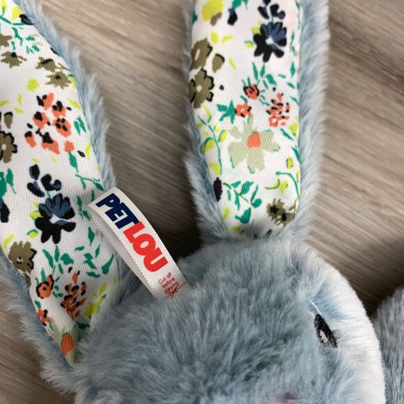 Dog Toy  12" Rabbit Promo Blue Bunny PetLou - Picture 2 of 7